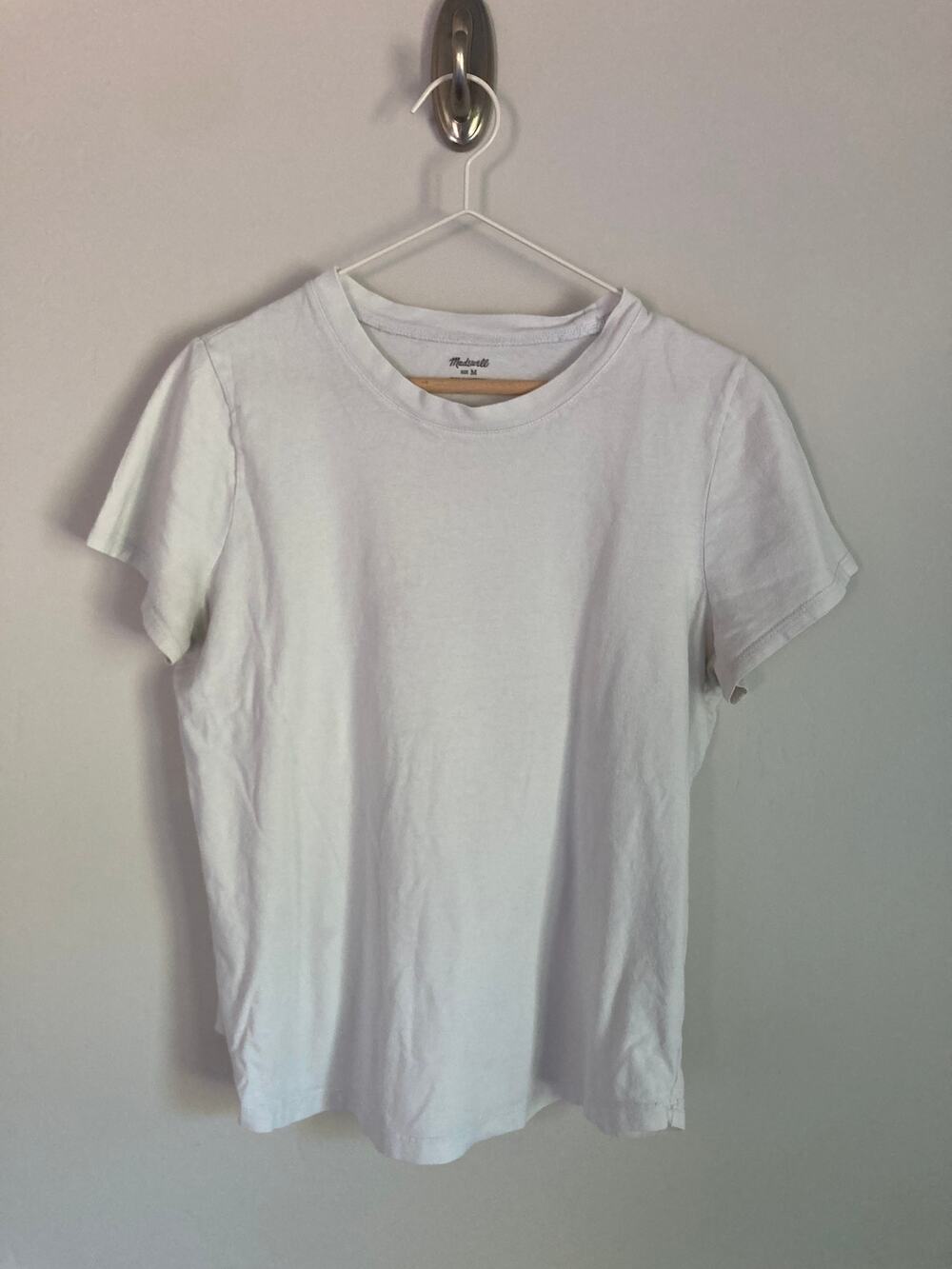 Madewell White Crewneck T Shirt Classic Cotton Everyday Basic Tee